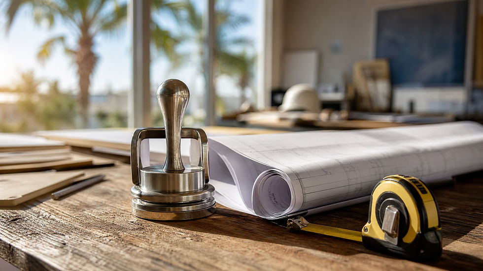 Structural Engineer Stamp for Florida Permit Drawings