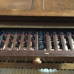 A later machine, presumably installed by Walkers, for setting thumb piston combinations