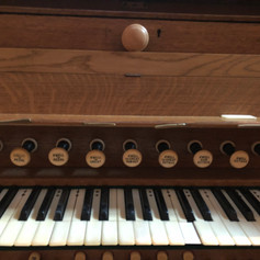 Detail of the Swell keyboard and couplers