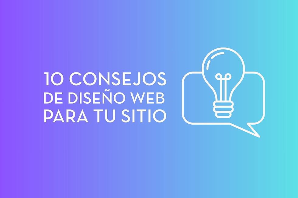 10 consejos de diseño web para tu sitio