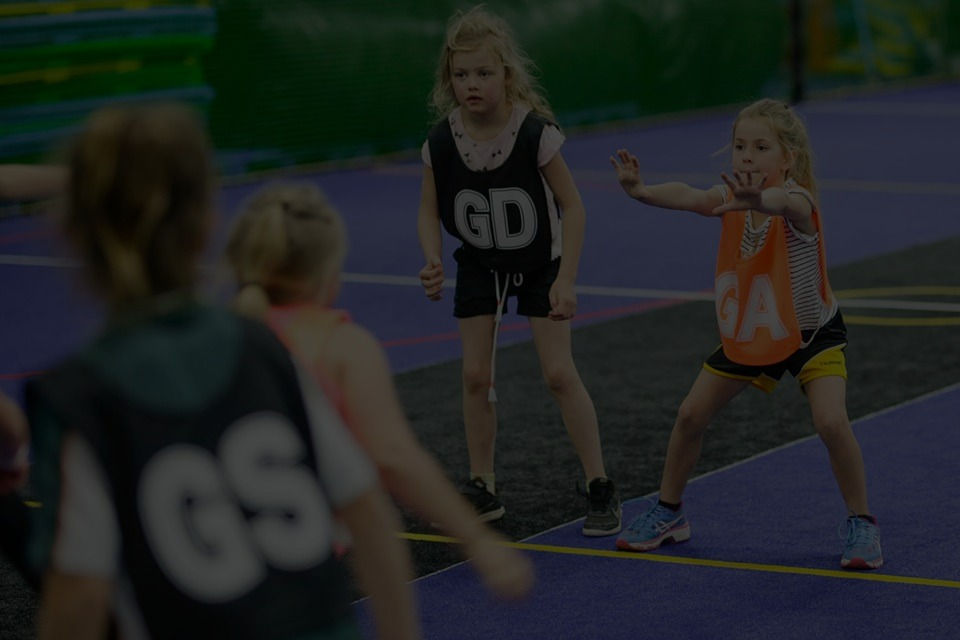 Junior Netball players
