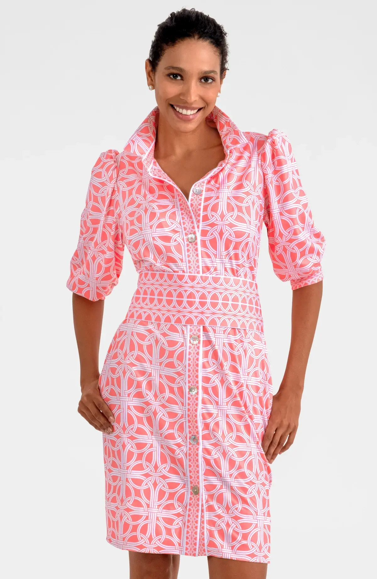 GS JDPSRT Swagger Dress - Ring Toss in Melon