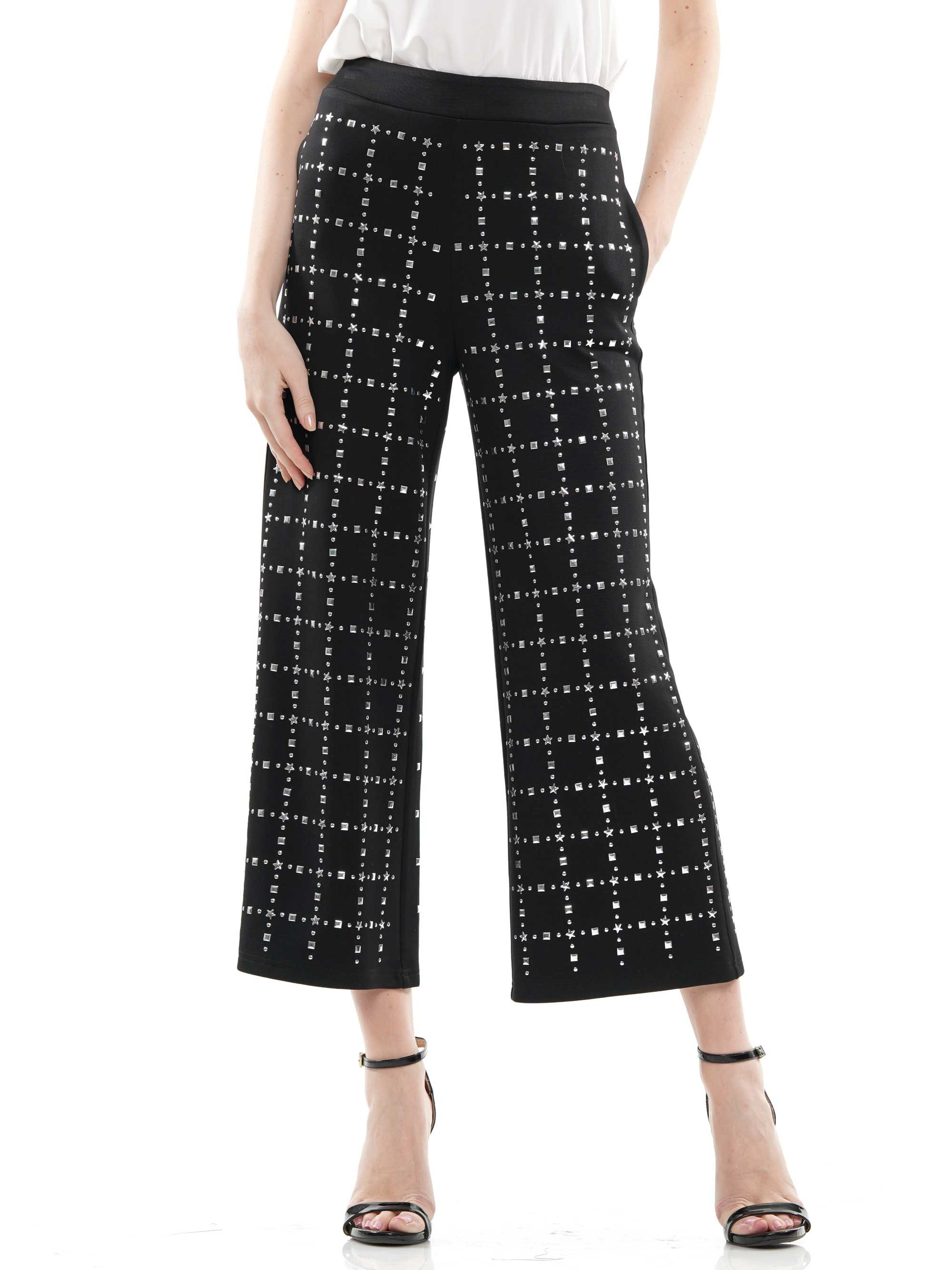 Star Silver Studs Front and Back Pants