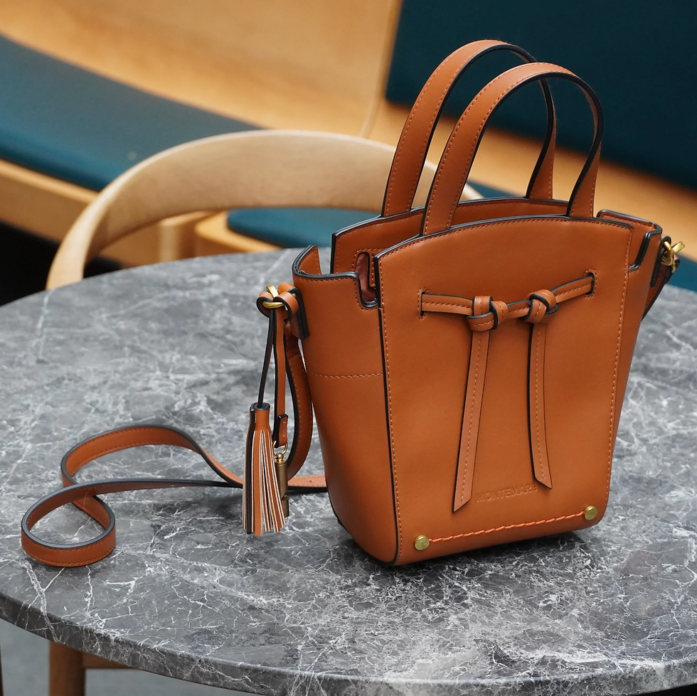 Montemare MRMA001-GCN Mini Roma Crossbody in Cognac
