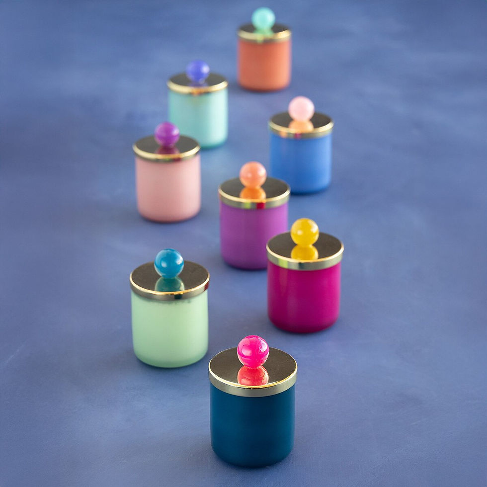 Park Hill SI1647 Glitterville Candle Couturier, Sm, 8 Asst