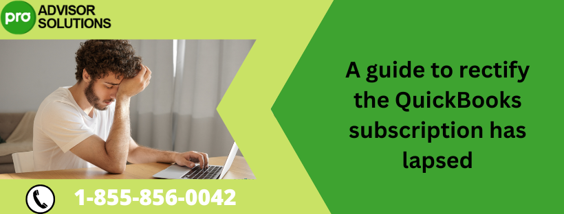QuickBooks Subscription Has Lapsed