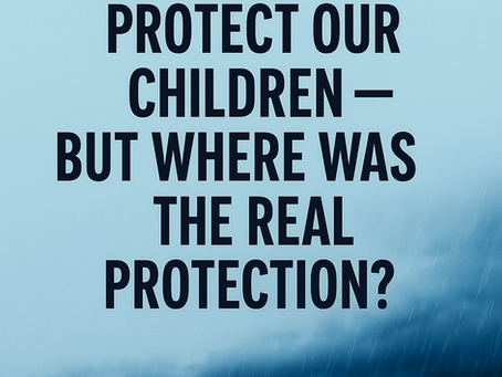 📰 “They Said They Wanted to Protect Our Children — But Where Was the Real Protection?”