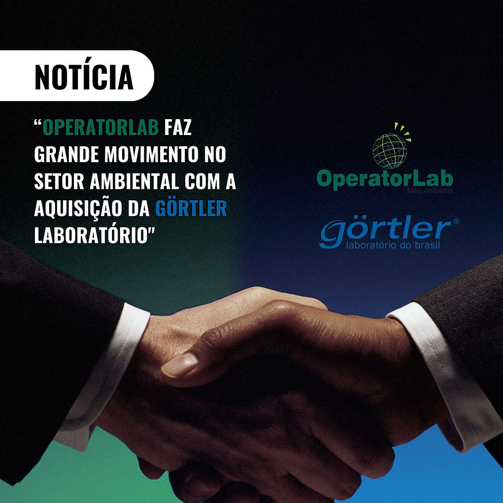 OPERATORLAB faz grande movimento no setor ambiental com a aquisição da GÖRTLER Laboratório do Brasil Ltda  São Paulo, Brasil – 9 de Junho de 2023   A OperatorLab, um dos principais laboratórios do Brasil em análises ambientais, com quase 30 anos de atuação dedicada e confiável, anuncia sua mais recente expansão - a aquisição da GÖRTLER Laboratório do Brasil. Este movimento estratégico destaca a trajetória de crescimento e consolidação da OperatorLab no mercado brasileiro mais especificamente, na região Sudeste.  Com especialização em análises físico-químicas, orgânicas, inorgânicas e microbiológicas águas, efluentes, resíduos, solos e sedimentos, a OperatorLab é reconhecida pela excelência técnica e confiabilidade dos serviços prestados. A aquisição da GÖRTLER, empresa alemã de renome internacional, reforça ainda mais nossa capacidade de entregar valor e eficiência em todos os nossos serviços.  A GÖRTLER Laboratório do Brasil Ltda., fundada em 2005, traz consigo a rigorosa experiência alemã em análises ambientais. Com metodologias validadas e reconhecidas internacionalmente, a GÖRTLER tem executado serviços analíticos em amostras de água, solo, efluentes e resíduos. Com sua matriz alemã, a GÖRTLER Analytical Services – GmbH, a empresa estabeleceu uma forte presença no Brasil, tendo São Paulo como base.  A aquisição demonstra não apenas a visão de futuro da OperatorLab, mas também seu compromisso com a qualidade e eficiência em seus processos, atendimento ao cliente e com a preservação do meio ambiente.  Fabricio Balducci, CEO da OperatorLab, reflete sobre este momento de crescimento: "Nossa preocupação com o meio ambiente é constante. Esta aquisição amplia ainda mais a nossa capacidade de contribuir para um futuro mais sustentável, reforçando a posição da OperatorLab como um dos principais players do setor ambiental."  Com essa aquisição, a OperatorLab reafirma sua determinação de expandir seu alcance e influência no mercado ambiental do Brasil, fortalecendo ainda mais a sua posição. Este é um grande passo em direção ao nosso objetivo de sermos reconhecidos como um dos laboratórios mais confiáveis do mercado Ambiental, sempre comprometidos com a excelência em nossos serviços e com a sustentabilidade do nosso planeta. Queremos deixar legados.  Visite o nosso site em www.operatorlab.com.br para descobrir como a OperatorLab, reforçada pela expertise da Görtler, está moldando o futuro das análises ambientais. Juntos, estamos comprometidos em liderar uma mudança significativa, oferecendo soluções inovadoras que não apenas atendem mas também excedem as demandas de um mundo cada vez mais consciente da importância da sustentabilidade.