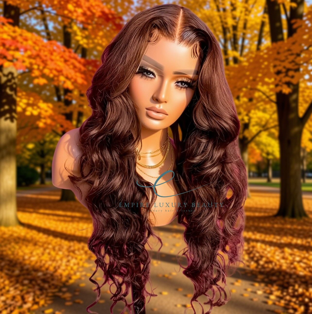 Chocolate Brown Body Wave Lace Wig