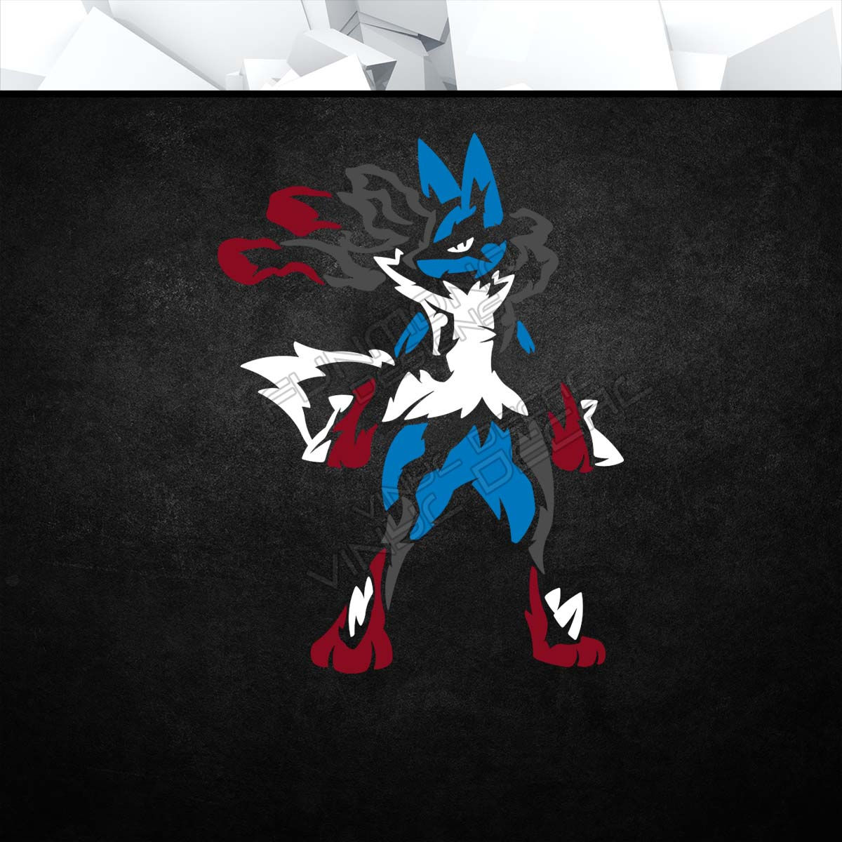 PKM - Mega Lucario Vinyl Decal