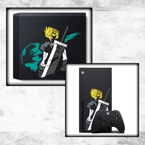 FNF - Cloud Strife (Bust) Vinyl Decal Transfer | Funmono Designs