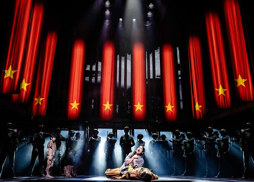MISS SAIGON. Julianne Pundan (Kim), Mikko Juan (Thuy). Photo Danny Kaan..jpg