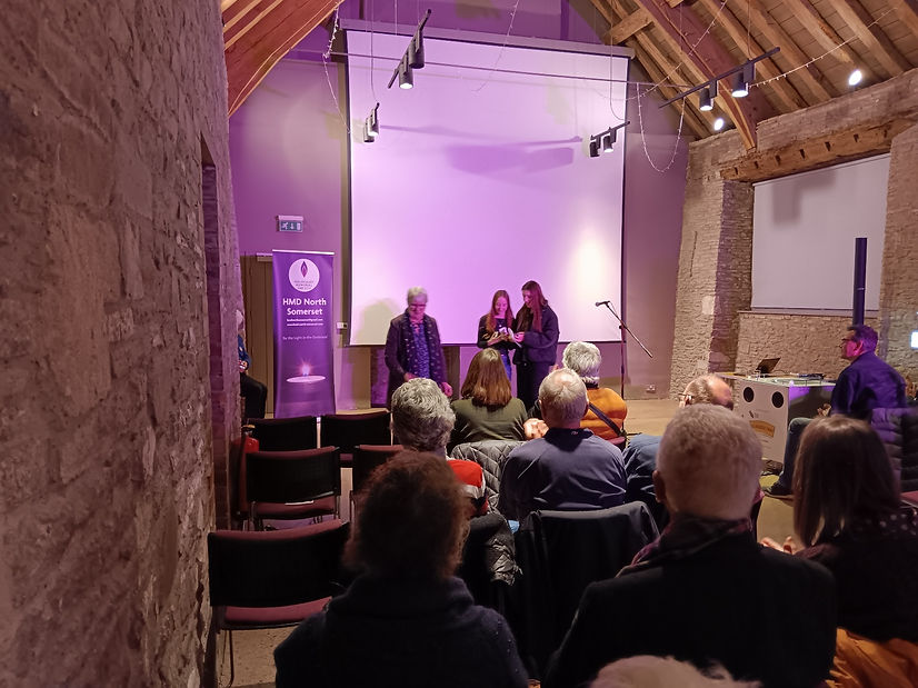 Eva and Courtney, gave a reading.jpg