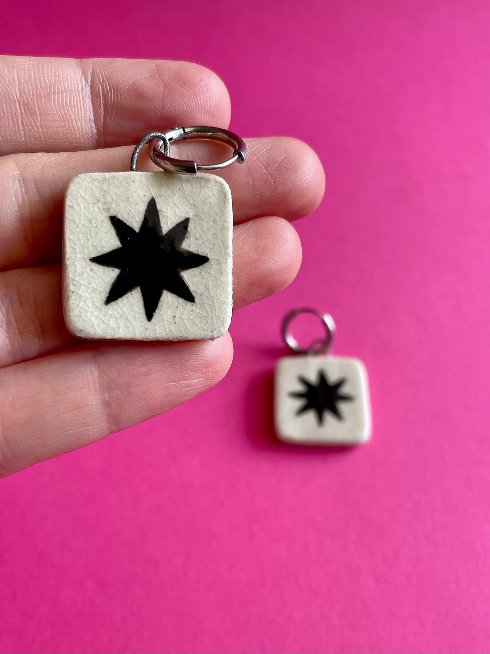 Miniatura: Brinco Estrela Preta