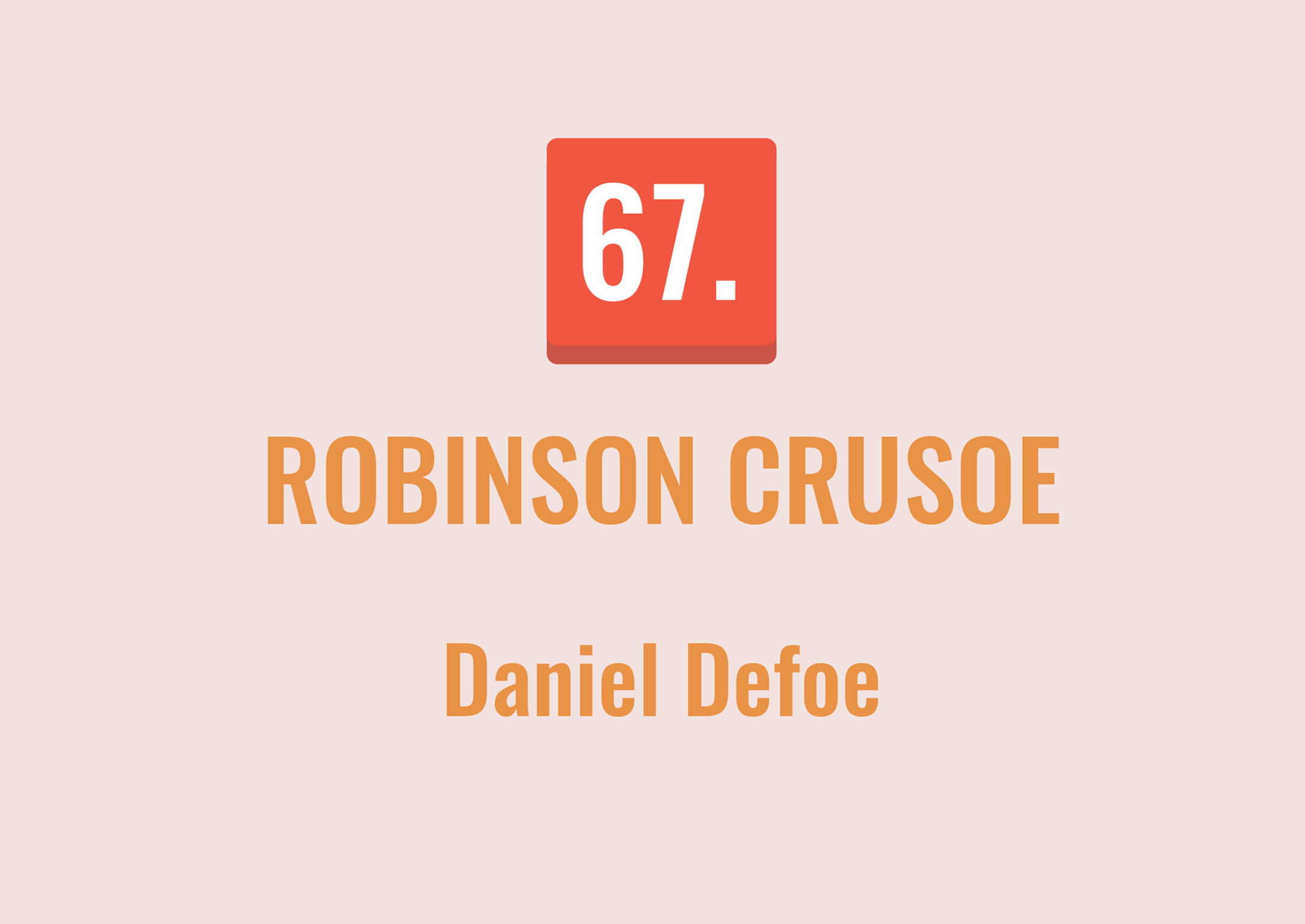 Robinson Crusoe - Daniel Defoe