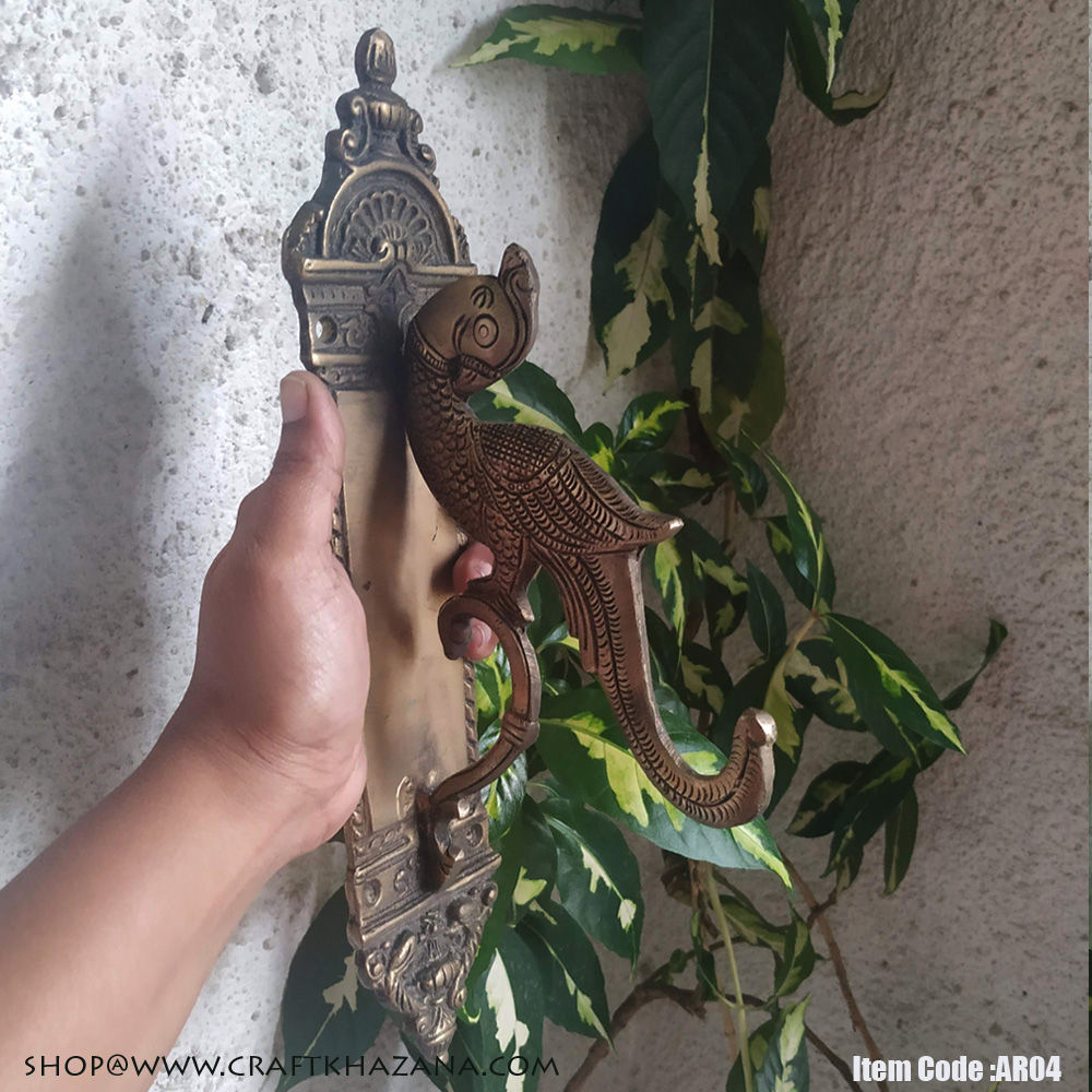 Sanjeevini brass wall hanging hook