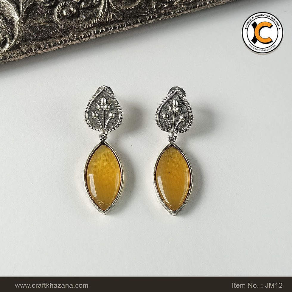 yellow-moonstone-drop-earring-in-silver-brass