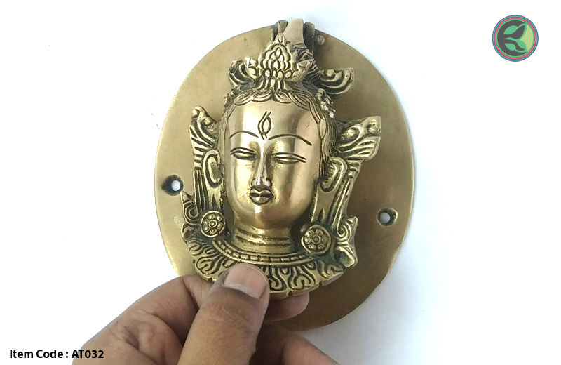 Thumbnail: Maya Devi brass door knocker