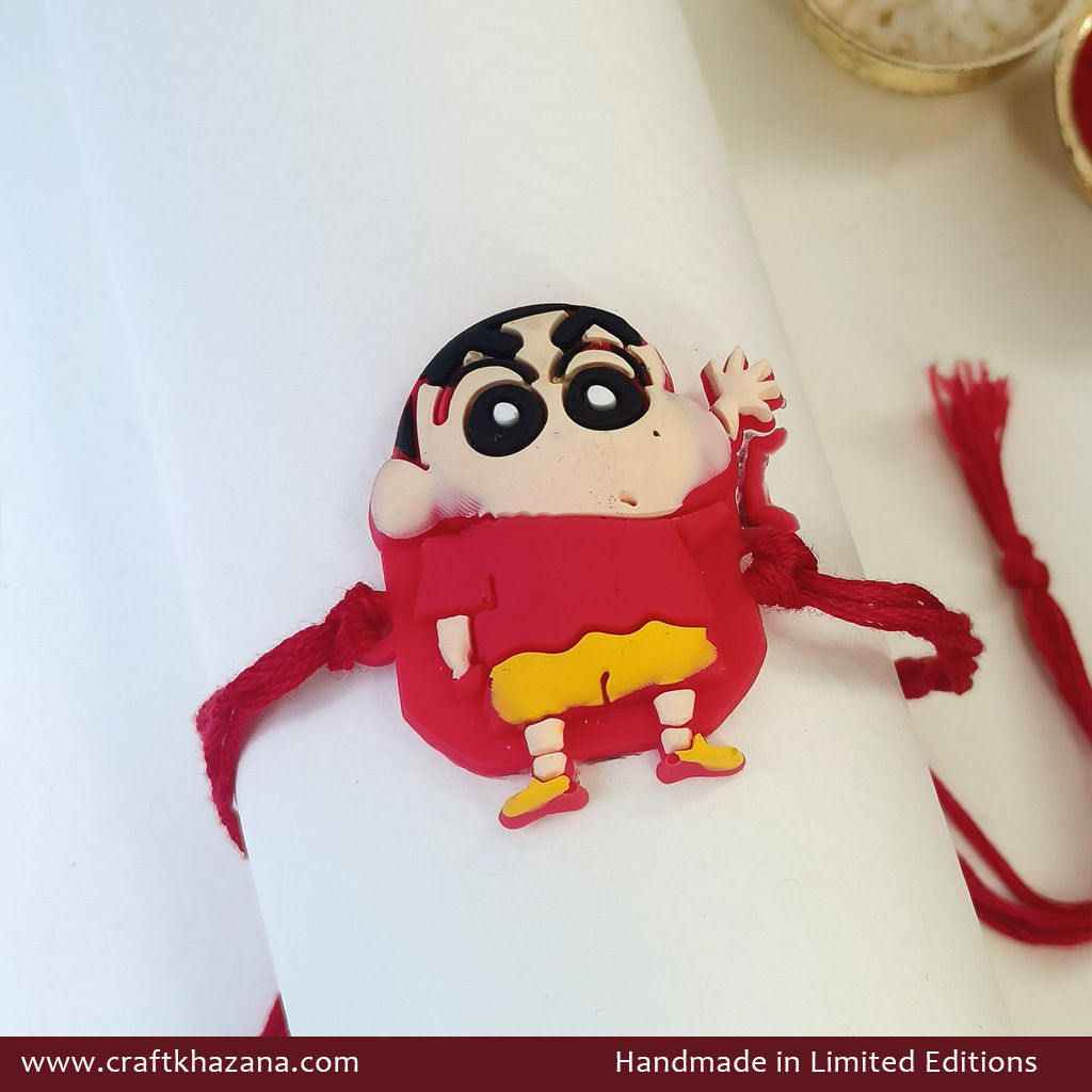 Handmade Shinchan Kids Rakhi | Cute Cartoon Character Rakhi