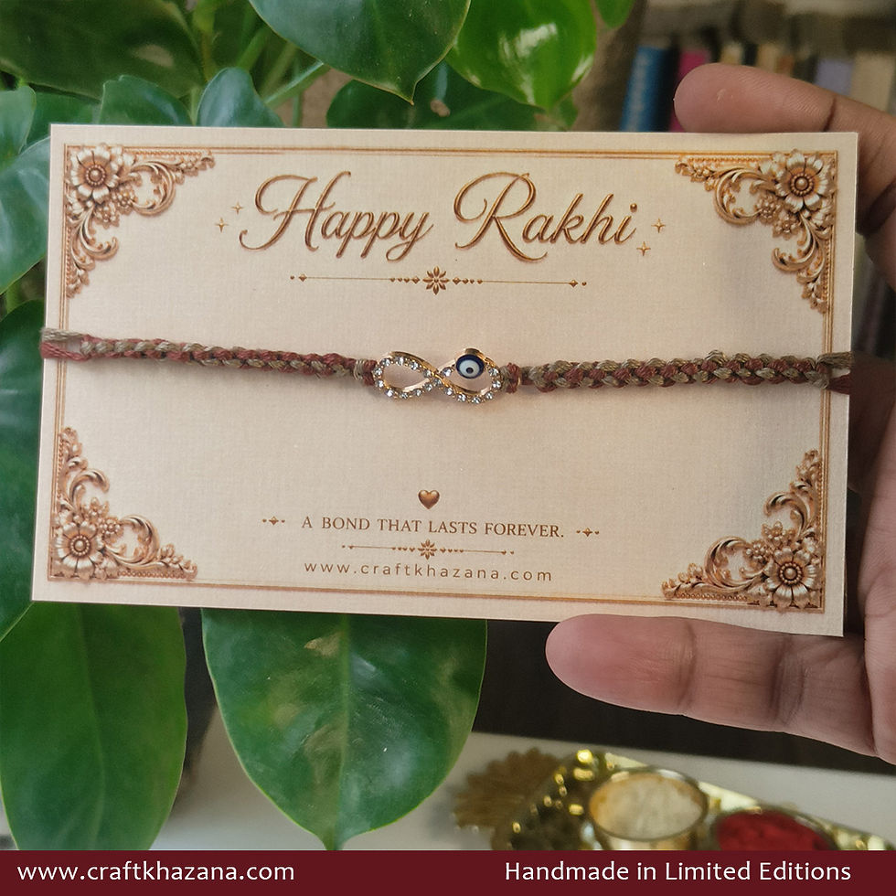 Personalised Infinity Evil Eye Rakhi