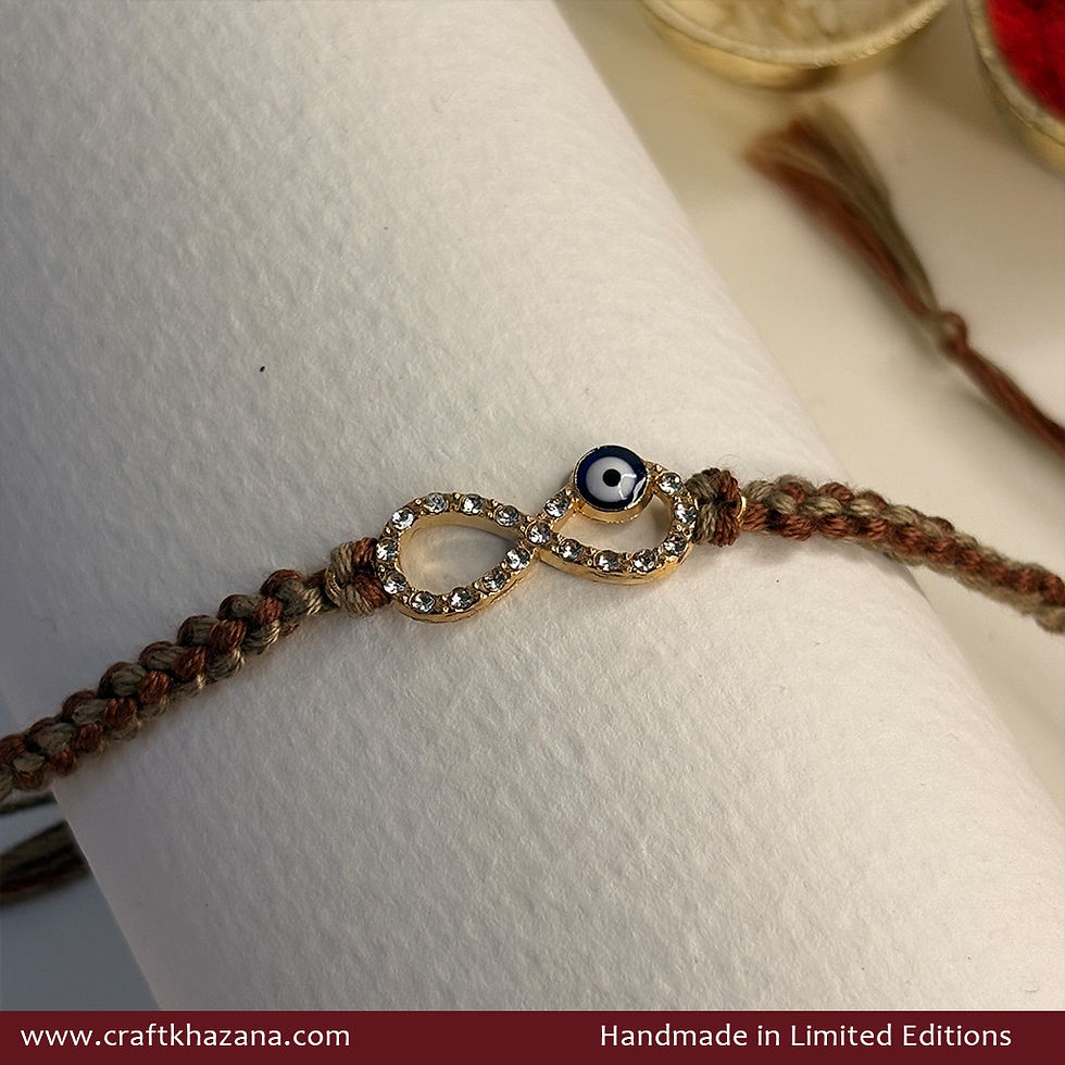 Personalised Infinity Evil Eye Rakhi