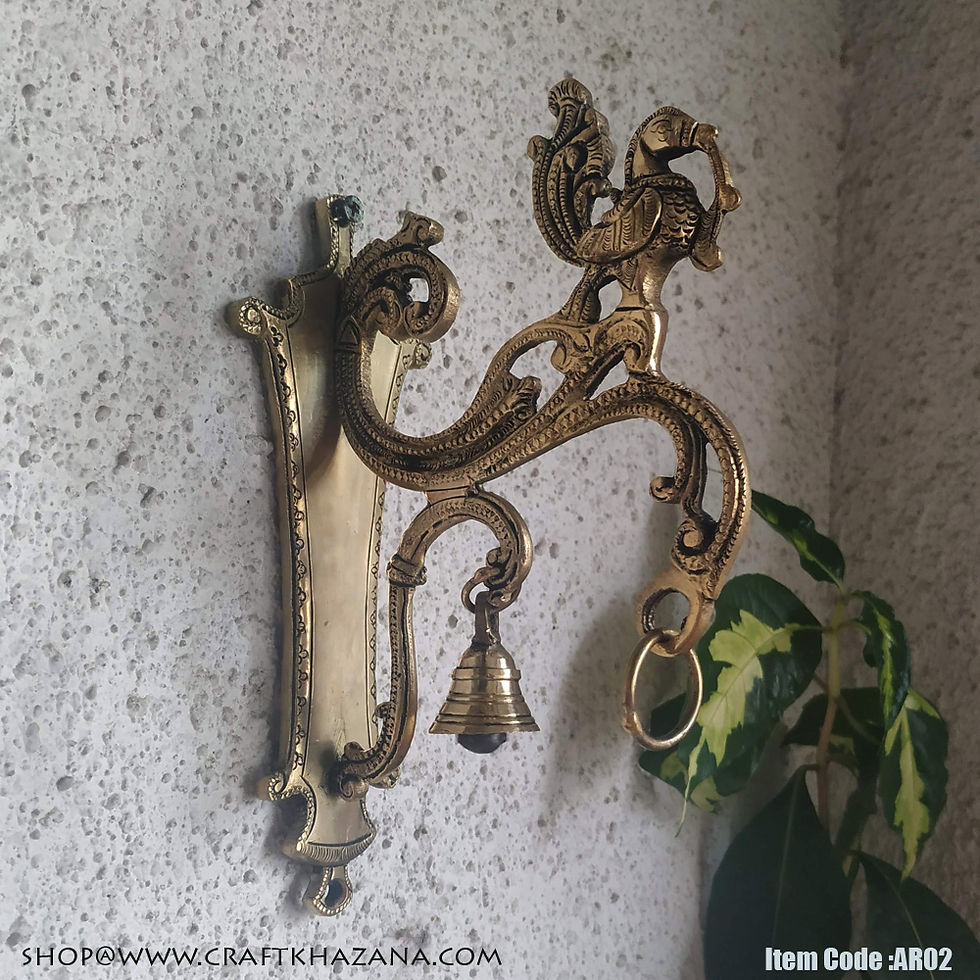 Thumbnail: Devajyoti brass wall hanging hook