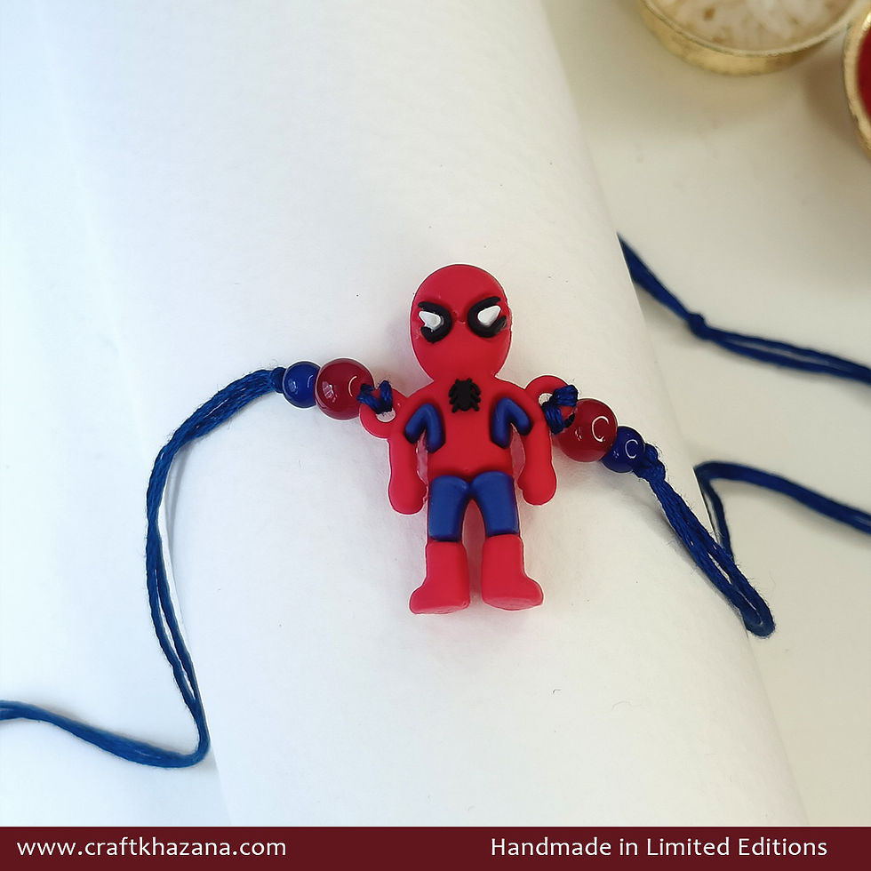 Handmade Superman Kids Rakhi | Cute Superhero Character Rakhi