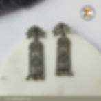 Oxidized Silver Peacock Drop Earrings with Ghungroo – Long Ethnic Statement Earrings