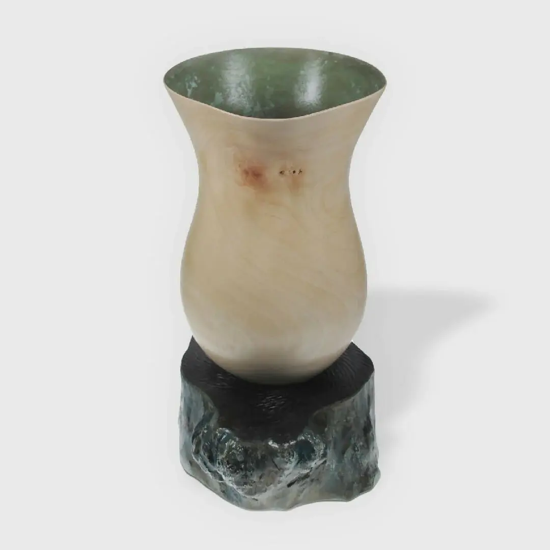 «Vert de gris» - vase décoratif en platane