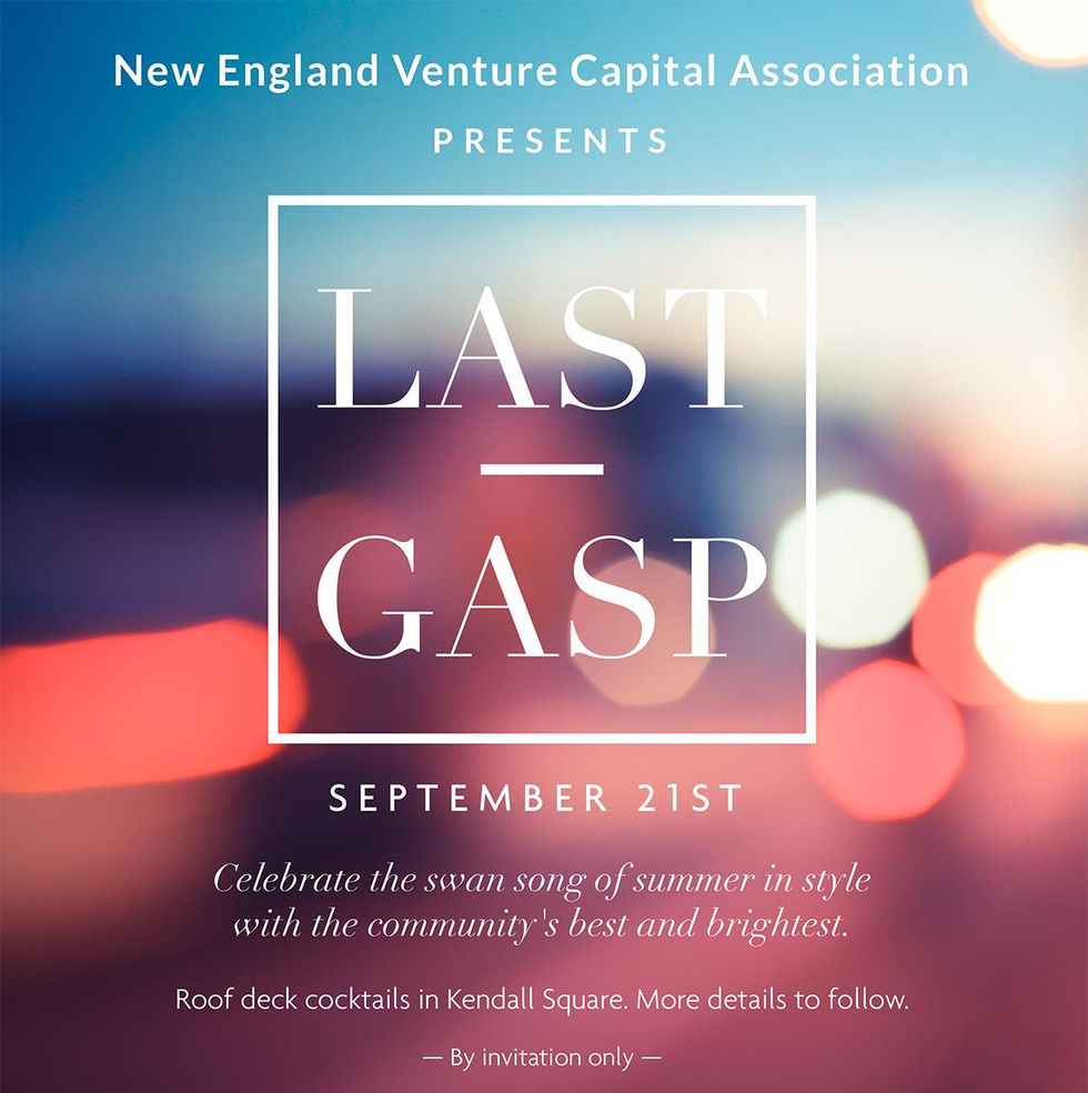 Poster with Last Gasp logo and event details set over blurred city lights background.