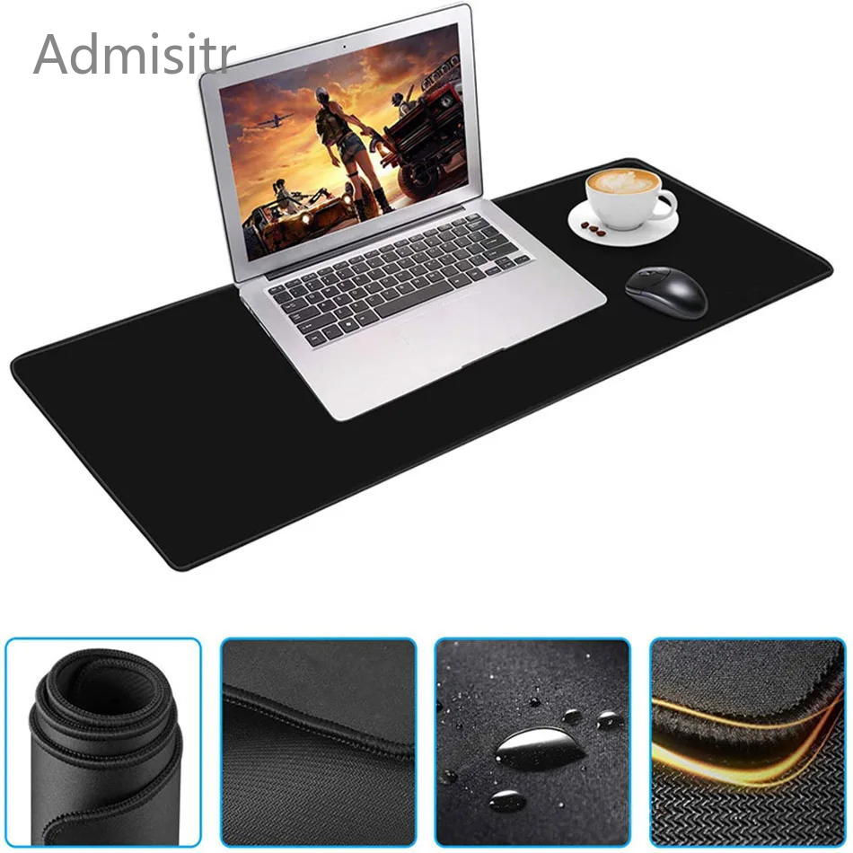 Miniatura: XXL Desk Mat Black And White Strata Liquid Mousepad Large Abstract Mouse Pad Gam