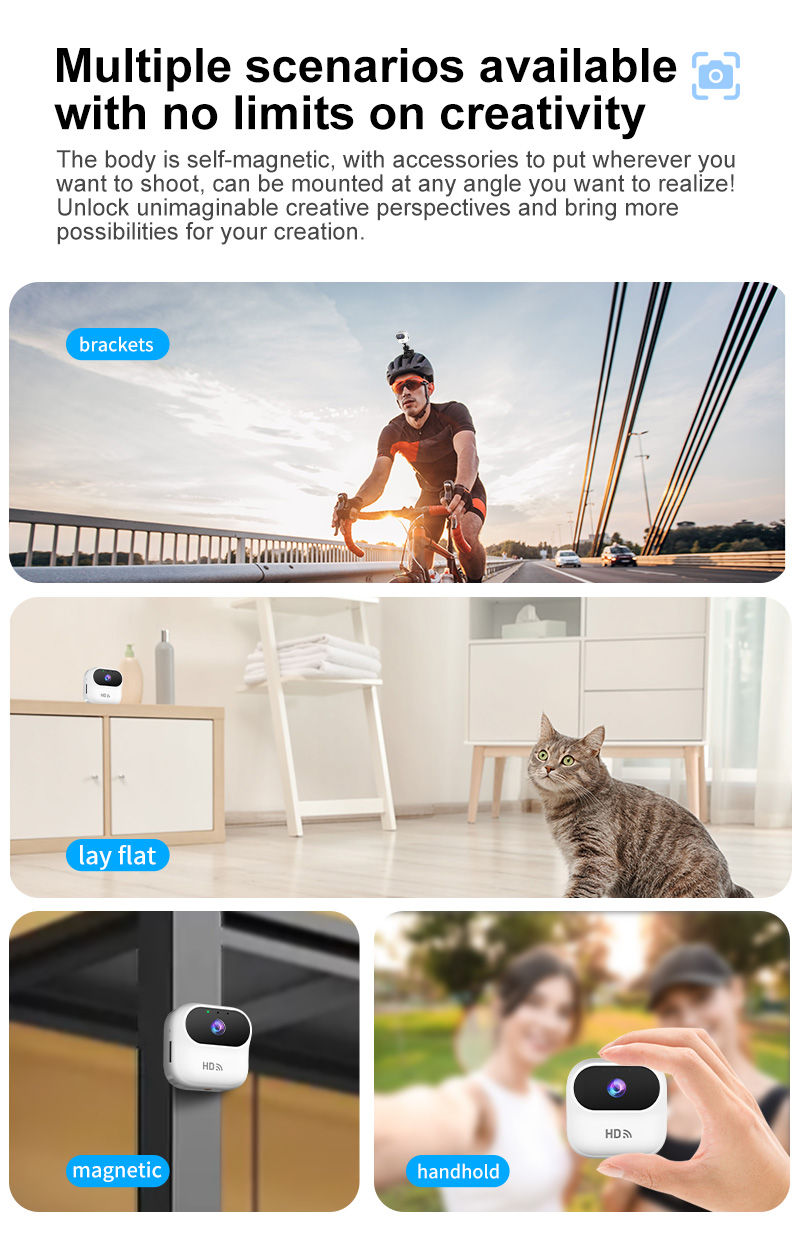 Miniatura: Ourlife HD Mini Camera WiFi Smart Home Security Camera Monitor Camcorders Video 