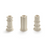 Thumbnail: CANDLE HOLDER HIGH SET OF 3 WHITE
