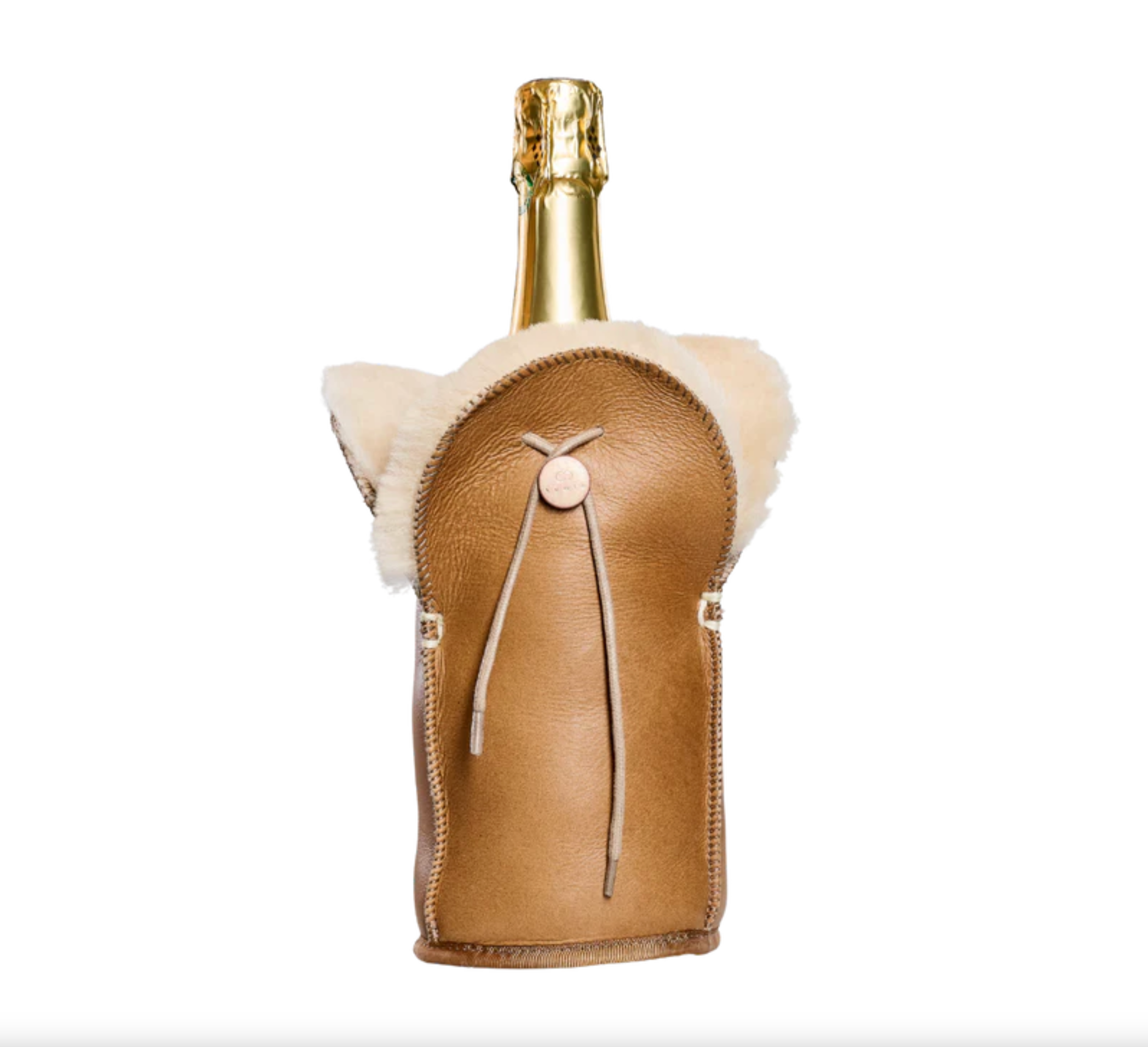 CHAMPAGNE COOLER CAMEL LEATHER