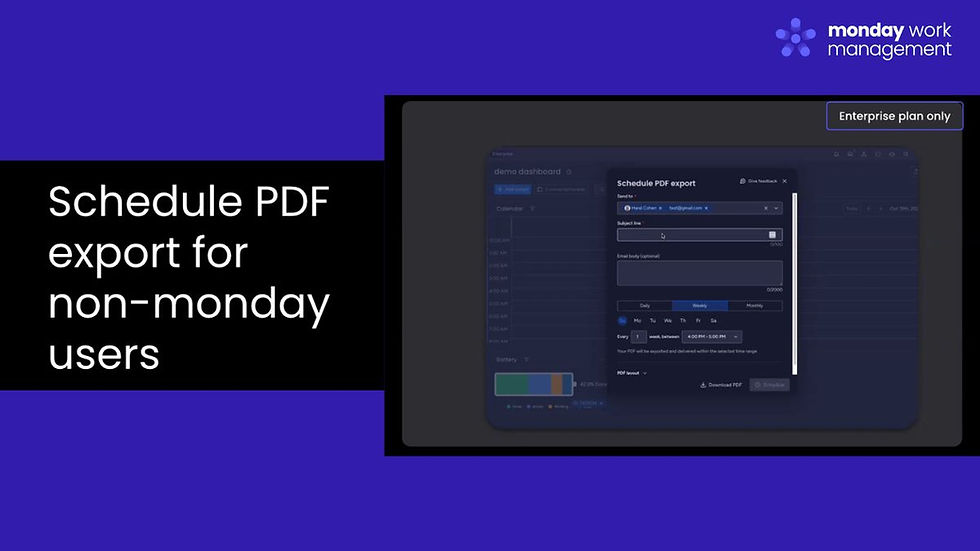 Schedule PDF Export