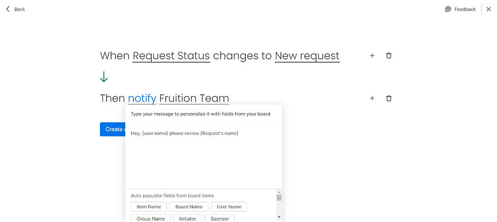 monday.com automation action