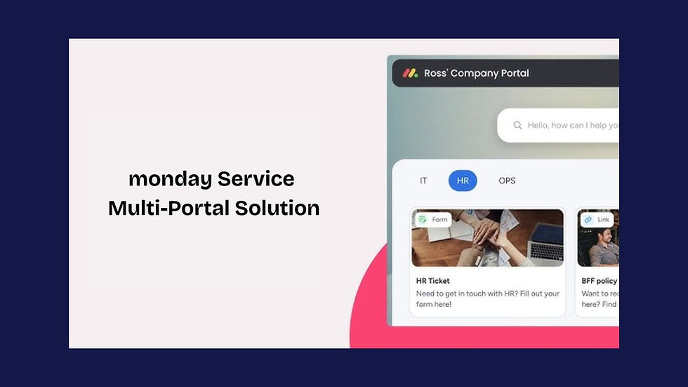 monday Service Multi-Portal Solution