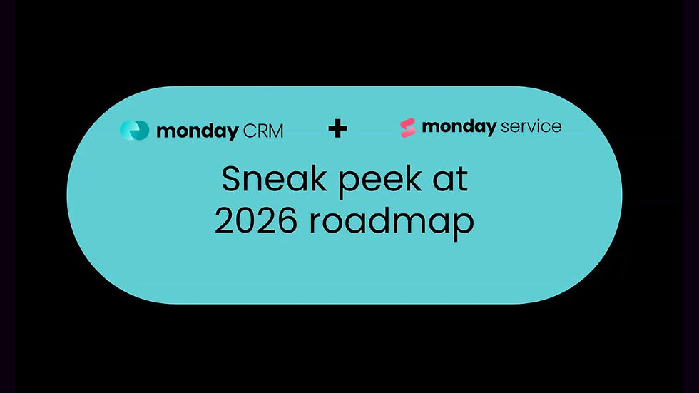 monday CRM and Service 2026 Roadmap