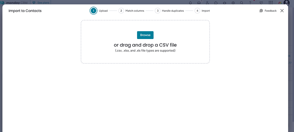 Import CRM Data in monday:  monday CRM Data Migration Checklist