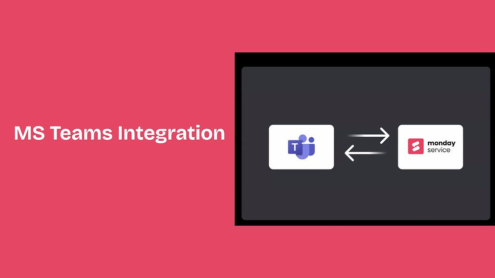 MS Teams Integration in monday Service