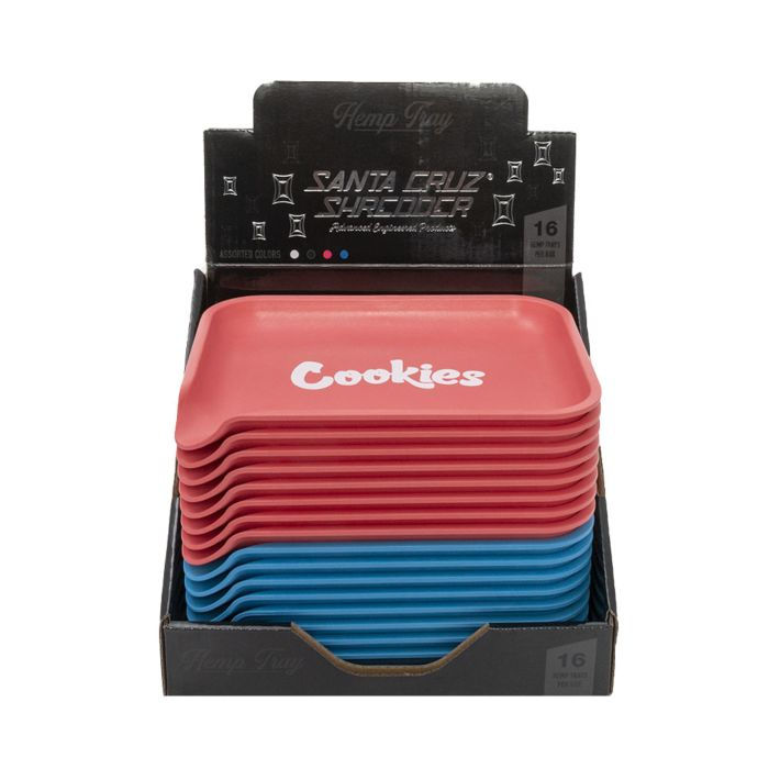 Thumbnail: Cookies Hemp Rolling Tray by Santa Cruz Shredder - Blue