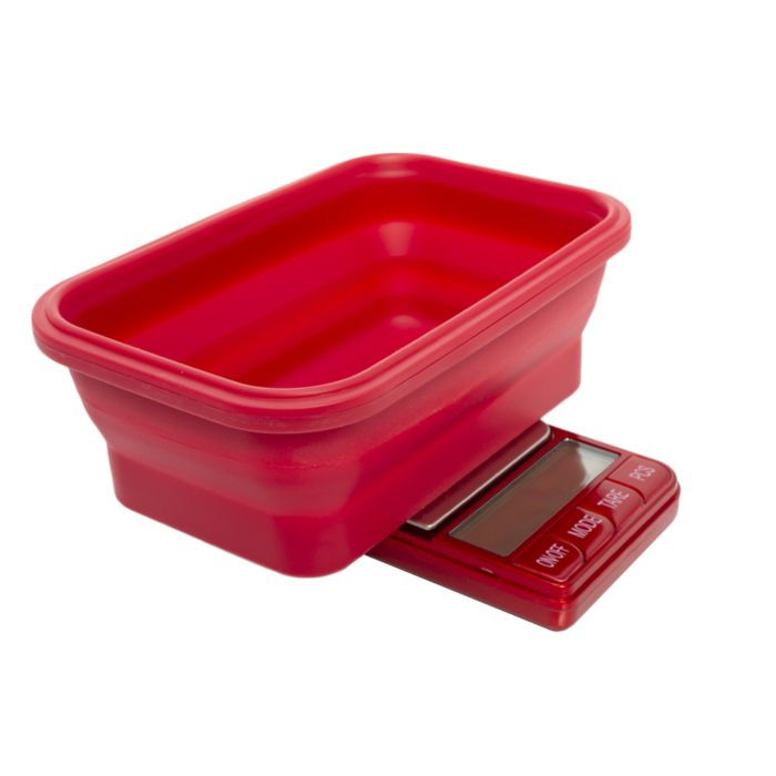 Thumbnail: Omega Collapsible Silicone Bowl Digital Scales - (Platinum Collection) by Kenex