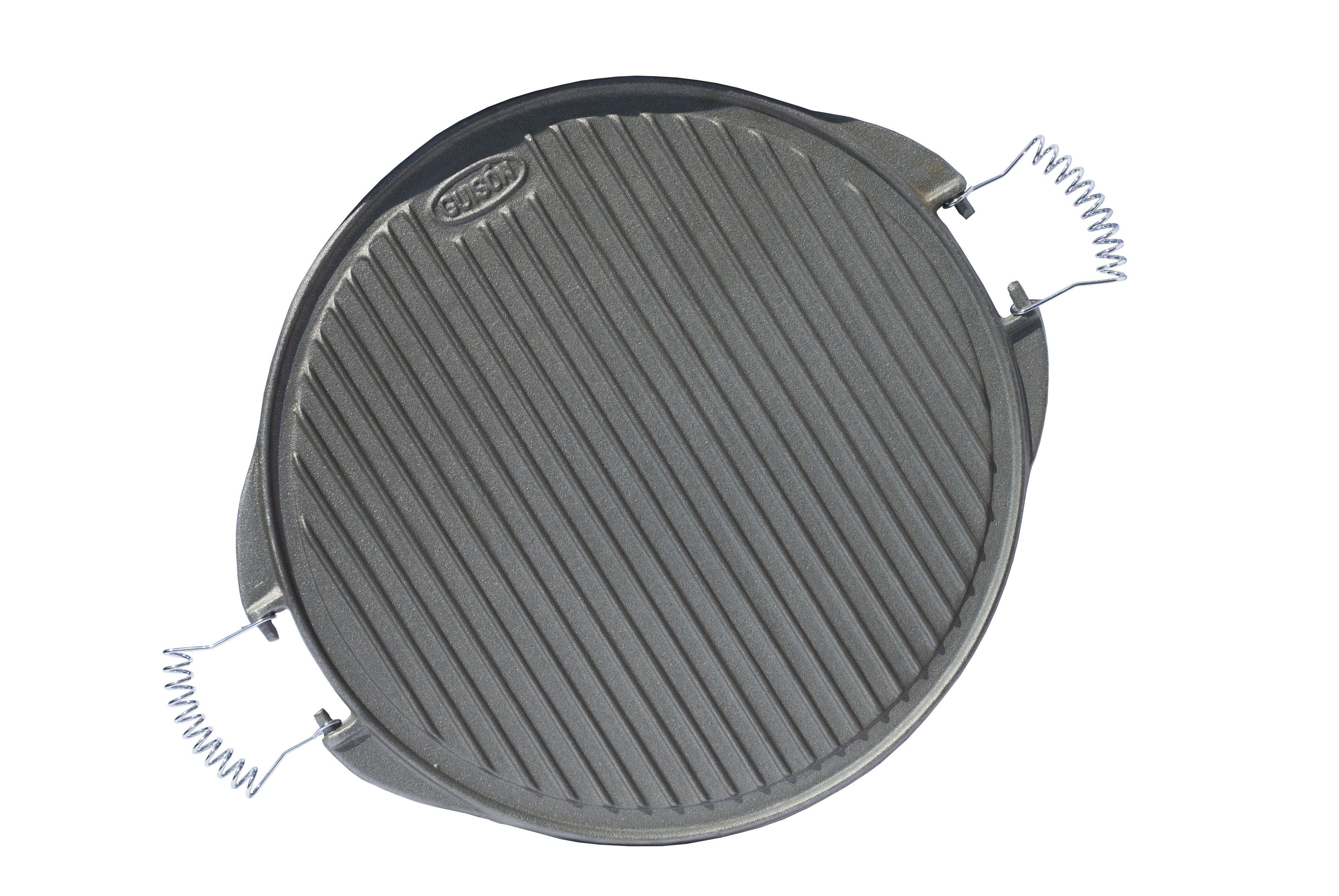 25cm Cast Iron Plate Griddle/Grill ,Traditional Enamelled Double Sided ,Fat Free