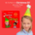 Child wearing crafted elf hat and ears