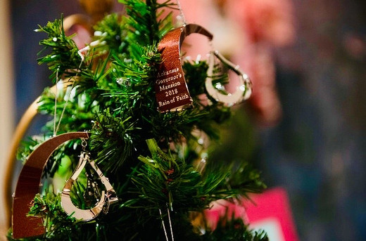 Rain of Faith ornament of the year in 2018 for AR Governor's Mansion
