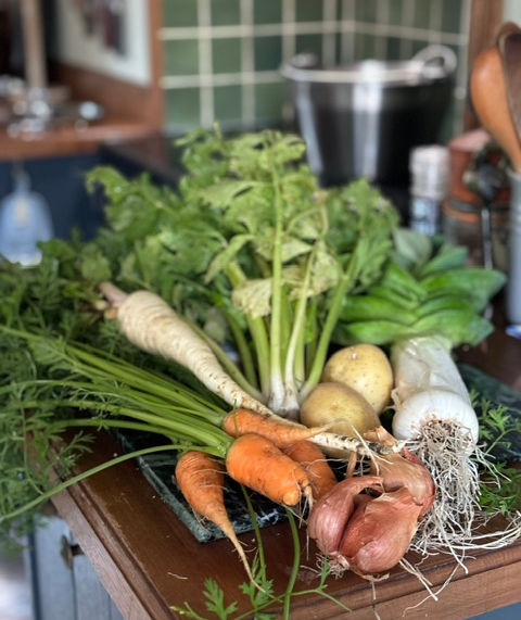 Freshly Picked Produce at the Wild Retreat in France