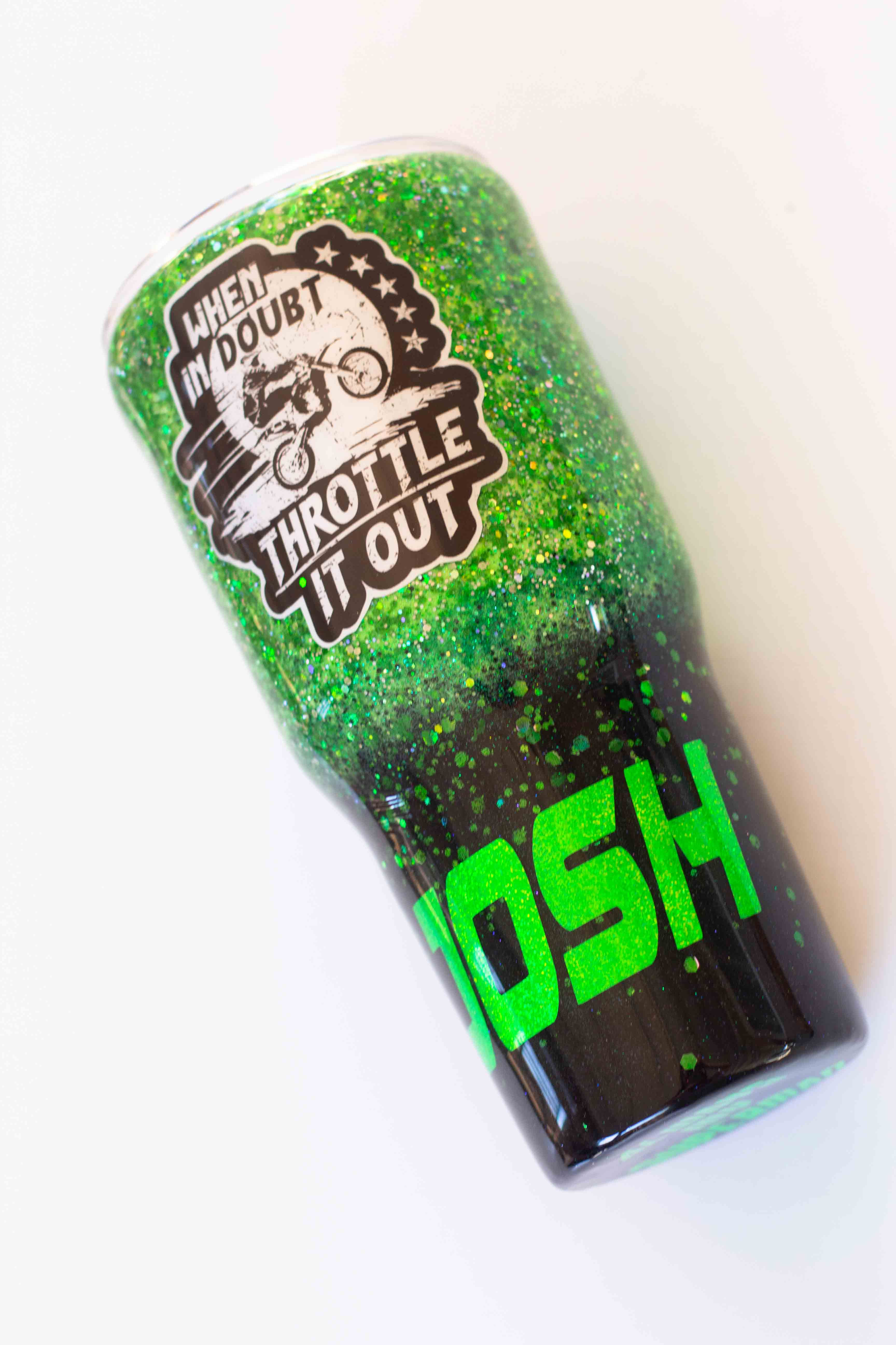 Ombre Custom Glitter Tumbler / Glitter Tumbler / Custom Tumbler / Personalized G