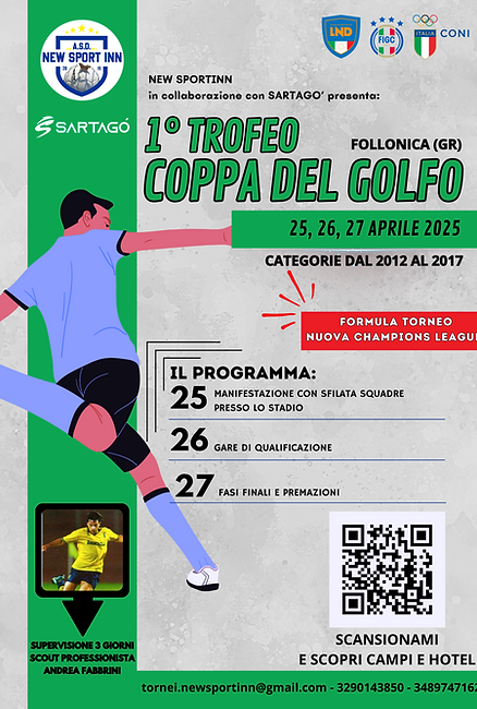 Copia di Documento Programma Torneo Calcio Evento Sport Moderno Grigio Nero Verde (Documen