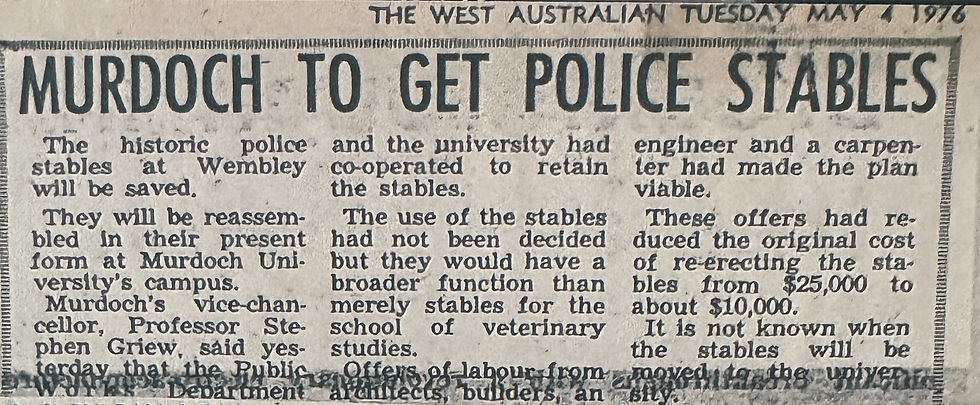 Article in the West Australian - 4th of May 1976