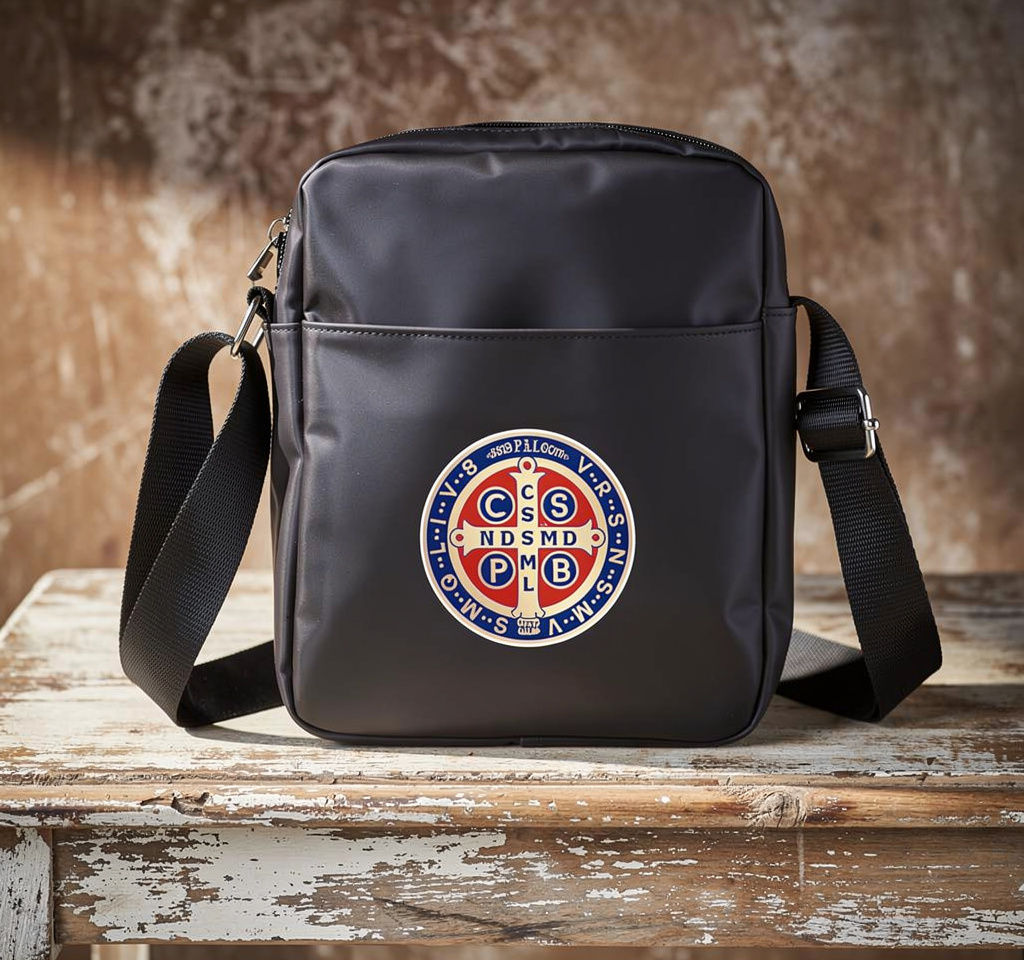 St. Benedict Medal Catholic Crossbody Bag